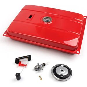 Areyourshop 7 Gallon Universal Secondary Fuel Tank Generator Petcock Filter Gauge Cap for Honda EC2500 EB5000X EB5000 EC6500, for Champion 41135 for Powerland 10000 for Predator 7000 8750 420cc