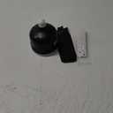 Socket Fan Light with Remote, Portable Ceiling Fans with Lights for Bedroom, Kitchen, Living Room, 3 Color Stepless Dimming, Screws into E27, Black (Six Blade)