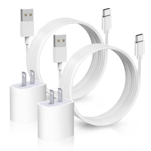 2 Pack Wall Charger for New AirPods 4 4th, AirPods Max 2 pro 2024,New AirPods Pro 2/2nd Generation Earbuds Compatible Apple TV Remote 3rd 4K Charging Cord, iPhone 16 15 Carplay USB a to USB c Cable