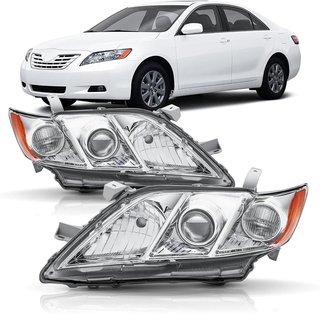 Headlight Assembly for 2007 2008 2009 Toyota Camry (USA Built) LE XLE CE
