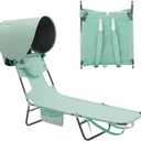 SUNNYFEEL Lay Flat Tanning Chair, Face Down Lounger, 5-Position Reclining, 1PCS