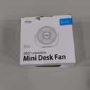 efluky USB Small Desk Fan, 3 Speeds USB Rechargeable Fan Built-in Battery, 360 Adjustment Portable Mini Fan Suitable for Home, Office and Travel, Black