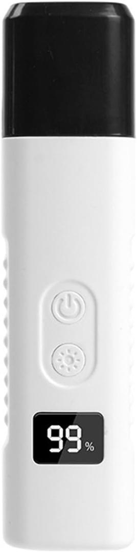 Pet Nail Polisher Nail Clipper with Light Nail Clipper Dog cat Nail Clipper(White No.1)