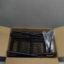 Kitsure Over Toilet Storage Rack - Metal Over Toilet Bathroom Organizer Shelf, Over The Toilet Storage Cabinet with Paper Holder and Hooks, Bathroom Cabinet for Laundry, Black, 4 Tiers (74.2" H)