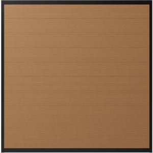 WamBam Composite Privacy Fence Panel, 6ft Walnut Brown