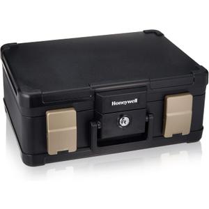Honeywell Safes & Door Locks LHLP1103G 30 Minute Fire Safe Waterproof Safe Box Chest with Carry Handle, Medium, 1103, Black, 7.3 litre
