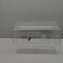 BZnota Acrylic Raffle Drum, Professional Raffle Spinning Cage for Tickets, Balls, Holds 5,000 Tickets  Medium (16.2 x 7.75 x 12.6 inches)