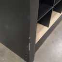 Prepac Black Shoe Cabinet, Entryway Bench, Mud Room Organization and Storage Bench with 18 Shoe Cubbies 16"D x 48"W x 24"H