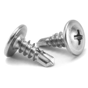 #8 x 1/2" Sheet Metal Screws 250PCS 410 Stainless Steel Truss Head Fast Self Tapping Screws by SG TZH (Silver)