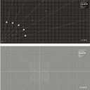 NEWBRAUG 23'' × 47'' Large Self Healing Cutting Double Sided 5-Ply Mat, Big Cutting Board for Rotary Cutting, Quilting, Sewing, Craft, Fabric & Scrapbooking(Gray/Black)