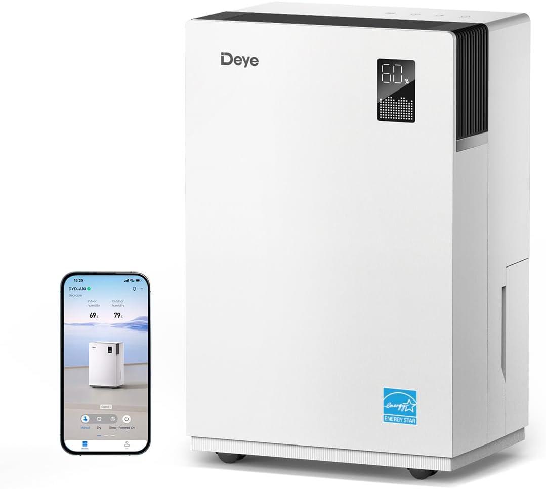 Deye Quiet Dehumidifier for Home & Bedroom