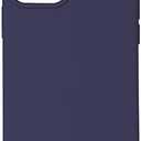 Liquid Silicone Gel Rubber Case Thin Hard Slim Soft Microfiber Lining Cover for iPhone 12 Mini (5.4") (Midnight Blue)