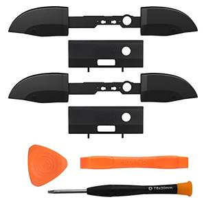 2 Pack Bumpers Replacement for Xbox One Series X/S Controllers, Black LB RB Button Repair Parts Compatible with Xbox Controllers