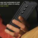 for Samsung Galaxy Z Fold 4 Case with New Slim S Pen (2023) Holder & Capacitance Pen, Screen Protector, Hinge Protection, Camera Protection Stand Cover 5G 2022, Black