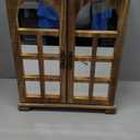 Jewelry Box Organizer, Farmhouse Wooden Jewelry Boxes for Women Girls, 6 Layer Jewelry Case Storage with Bracelet Holder Display Hooks for Necklaces Earrings Rings Bracelets (Carbonized Brown)