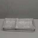 Criusia 6 Pcs Large Size Clear Drawer Organizer Set, Acrylic Non Slip Non Cracking Kitchen Drawer Storage Tray Divider, Multifunctional Storage for Cosmetics, Bathroom, Tools, Kitchen and Office