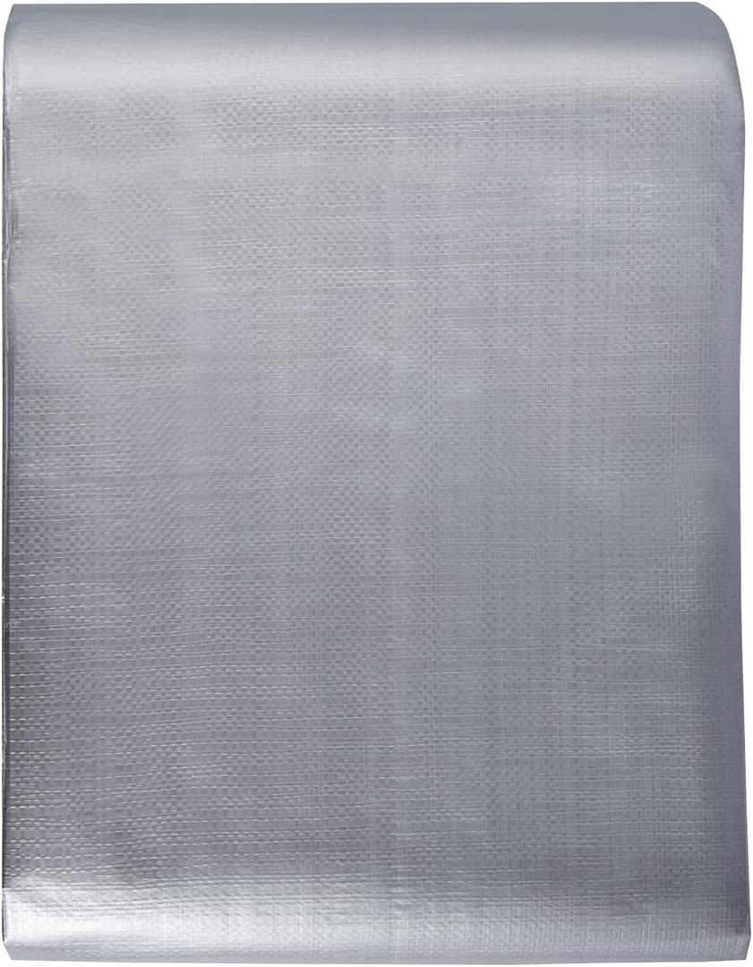 VEVOR Tarp Waterproof 20x30 ft, Plastic Poly Tarp Cover 10 Mil, Multi Purpose Tear UV and Temperature Resistant Outdoor Tarpaulin with High Durability Reinforced Grommets (Silver/Brown) (20x30 ft 10 Mil)