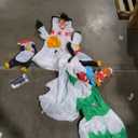 8FT Christmas Inflatable Outdoor Decorations, Snowman Penguin Christmas Tree Inflatable Courtyard Decorations, Courtyard, Garden, Lawn Winter Decorations