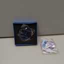  Blue Crystal Snowflake Ornaments for Christmas Tree Elegant Glass Star Decorations for Holiday Home Window Hanging