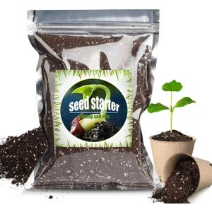 Doter Organic Seed Starter Premium Potting Soil Mix 1qt, All Natural Seed Starter Mix for Fast Germination and Vigorous Seedlings with Strong Root Systems