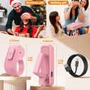 Page Turner Ring for Kindle,Remote Control for iPhone iPad Android Tablets E-Readers,Clicker Page Turner for Kindle Accessories for Camera Video Record&Shutter Selfie (Pink)