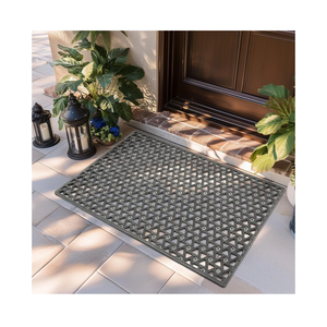 GRANNY SAYS Front Door Mat Indoor Entrance, Entryway Rugs Non Slip Washable, Waterproof Welcome Mat for Outside Entrance, Low Profile Outdoor Mats for Front Door, Grey 2ft x 3ft GRANNY SAYS Front Door Mat Indoor Entrance, Entryway Rugs Non Slip Washable, Waterproof Welcome Mat for Outside Entrance, Low Profile Outdoor Mats for Front Door, Grey 2ft x 3ft