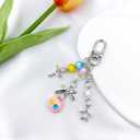 2 x Cute Keychains Aesthetic Y2K Star Strawberry Keychains Charms for Women Purse Bag