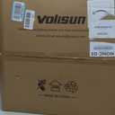 VOLISUN RGB Ceiling Fans with Lights and Remote, 20in Low Profile Ceiling Fans with Lights Flush Mount, 3000K-6500K Dimmable Fandelier LED Fan Light, White Bladeless Ceiling Fans for Bedroom