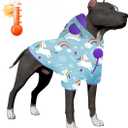 LovinPet Dog Jackets, Dog Sweaters, Soft & Upgrade Lightweight Fabric Fashion Starlight Rainbow Wild Horse Dog Clothes, Fashion Dog Flannel Shirt for Medium Large Breeds Dog Indoor Outside Using