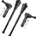 ASTAPRO - Front 4pc Tie Rods for 11-19 Chevy Silverado GMC Sierra 2500 3500 HD, 4 Outer & Inner Tie Rod Ends 2011 2012 2013 2014 2015 2016 2017 2018 2019 Replacement