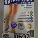 Truform Short Length 20-30 mmHg Compression Stockings for Men and Women, Reduced Length, Closed Toe, Beige, Medium (short length)