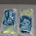 2 Pack Backdrop Curtains, 3.28 Feet x 7.05 Feet Sky Blue Tinsel Backdrop, Metallic Fringe Curtains Foil Tinsel Party Streamer, Winter Backdrop Happy Birthday Party Supplies