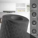 Shelf and Drawer Liner for Kitchen Cabinets, Non Adhesive Drawer Liner, Non Slip Waterproof Shelf Paper Washable EVA Dresser Bathroom Pantry Refrigerator Protector Liner (Dark Grey, 12INx20FT)