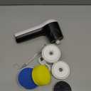 Electric Spin Scrubber, Cordless Shower Scrubber with Battery Level Display, 2 Speeds Electric Scrubber for Cleaning with 6 Replaceable Heads, Cleaning Brush for Bathroom/Sink/Window (White)