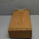 Mela Artisans Wooden Pillar Candle Holders | Willow Design | Set of 3 Mango Wood Candlesticks | Whitewash | Sizes 6" & 9" &12" | Table Decor | Centerpiece | Mantel | Wedding | Living Room Decor