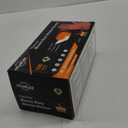 TitanFlex Thor Grip Heavy Duty Industrial Orange Nitrile Gloves with Raised Diamond Texture, 8-mil, Latex Free, Powder Free (Large (Pack of 100))