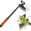 Weed Puller Tool Weeding Tools Gardening Portable Sturdy Effective Hand Weeder Tool Made of High Strength Stainless Steel for Backyard Farming, Gardening (11 Teeth)