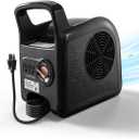 High Velocity Blower Fan - Floor Drying Fan for Cooling and Ventilating, 355 CFM Air Mover Floor Dryer, Fans for Garage, Shop, Patios, 3 Speeds Portable Utility Blower 2 AC Outlets Black