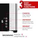 Mueller UltraToast Full Stainless Steel Toaster 2 Slice, Long Extra-Wide Slots with Removable Tray, Cancel/Defrost/Reheat Functions, 6 Browning Levels with LED Display, Housewarming Gifts New Home