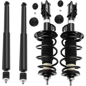 ECCPP Complete Struts Spring Assembly Front and Rear Struts Shock Coil Spring Fit for 2006-2011 for Toyota Yaris - 272289 343442