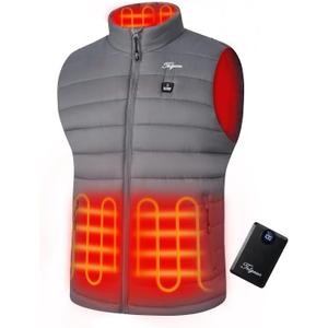Telguua Heated Vest for Men with Battery Pack Included Warm Men's Heated Vests Electric Heating Vest Rechargeable (Medium, Gray)