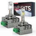 PERPOTAO D3S D3R Bulbs 46000LM 800% Brighter 6000K Cool White Plug & Play HID Replacement 2-Pack