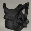 Double Shoulder Armpit Bag for Men, Fashion Leather Double Shoulder Straps Holster Wallet Adjustable Oxford Cloth Underarm