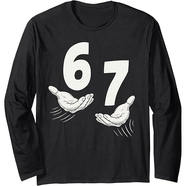 67 Meme  Long Sleeve TShirt M, black