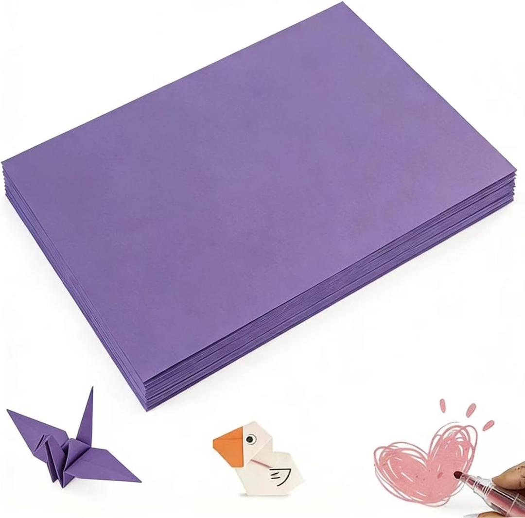 12 x 17 Purple Craft Paper for Art Project Large Purple Paper for Construction Drawing Poster Medium Weight 100 Sheets