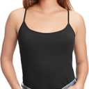 GAP Womens Fitted Cami (Medium Petite, True Black)