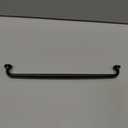 Amerock Renown 10-1/16 inch (256 mm) Center-to-Center Matte Black Cabinet Pull, BP36988FB