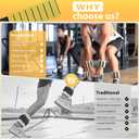 Pilates Wrist and Ankle Weights for Women - Adjustable Weighted Bangles for Men, 2 lbs Weighted Arm Bands Foot Leg Weights for Walking, Yoga, Training, Exercise, Running, Set of 2 (1LB Each) (Beige)