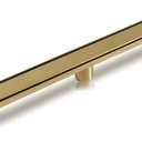 Neodrain 36-Inch Gold Linear Shower Drain, 2-in-1 Flat & Tile Insert Cover, Stainless Steel Linear Drain, Brushed Brass Rectangle Shower Floor Drain with Hair Strainer,CUPC Certified