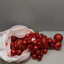 Christmas Ball Garland Ornaments Hanging Shatterproof Xmas Balls Decorations for Home Indoor Outdoor Mantel Holiday Party Christmas Tree Supplies(9 ft,Red)